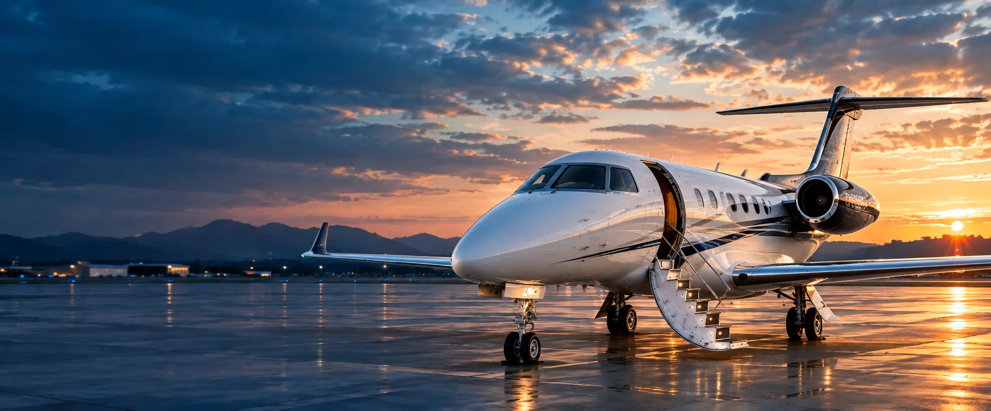 Aeronave executiva utilizada em operação de táxi aéreo